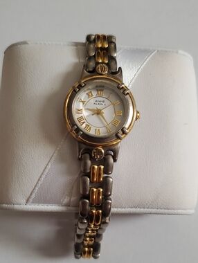 Anne Klein Women's Two Toned Link Band  Watch 6.5" , Working